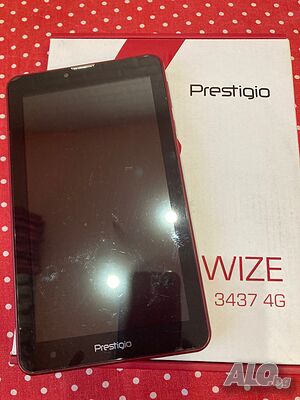 Нов, неизползван таблет Prestigio WIZE 3437 4G, цвят марсала
