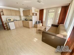 Продава двустаен апартамент в комплекс „Етъра 2“, Свети Влас Двустаен апартамент 80 кв.м Тухла 2011 г. 1 етаж Първи жилищен | Апартаменти | Свети Влас
