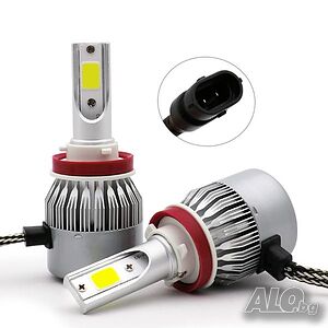 2 броя LED крушки H11 6000К 12V 72W 3800 LM гаранция!!!