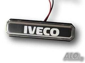 Габарити Лед Неон Iveco Ивеко червен, оранжев, бял лого 12/24V