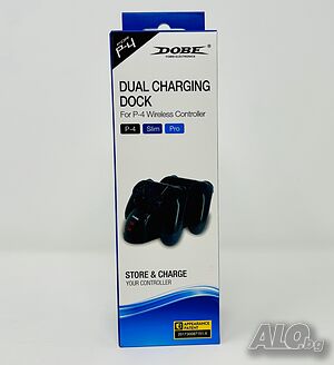 Зарядна станция за джойстик PS4 controller dual charging dock Плейстейшън