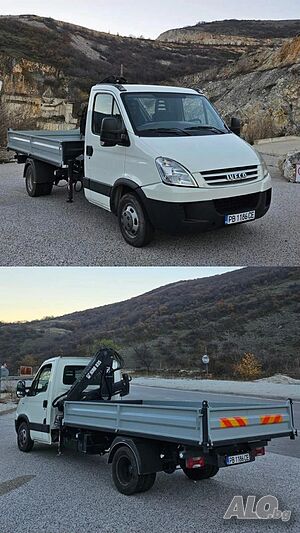 🚚 Транспортни услуги с малък открит камион - тристранен самосвал с кран 🚚