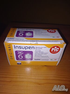 Нови игли за инсулинови писалки PiC Insupen 31G x 6mm - 100 бр.