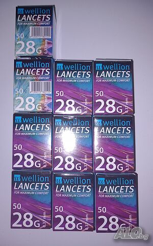 Wellion Lancets Ланцети за кръвна захар 0.37 мм х50 бр