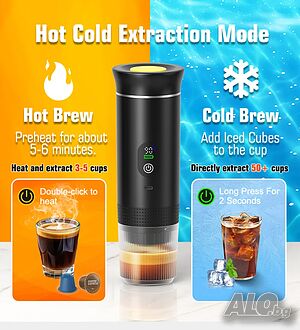 Преносима espresso кафе машина 3 в 1 - капсули и насипно кафе