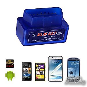 Mini ELM327 OBDII WIFI/Bluetooth скенер + бонус