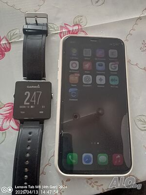 Garmin connect часовник с много екстри, черен със зарядно.