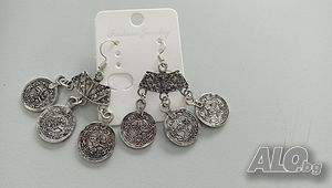 Етно обеци с пендари, колиета, гривни, диадеми - подходящи за народна носия