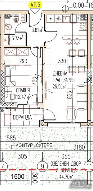 Двустаен апартамент в кв. Остромила! Сграда ново строителство!