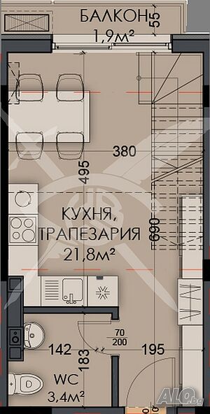 Мезонет в кв. Виница - 426-15260