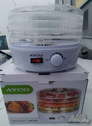 Уред за сушене, изсушаване на плодове и зеленчуци месо и подправки AYCO 250 W 4 рафта от 40 до 70 гр