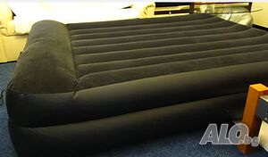 НАДУВАЕМ двоен ДЮШЕК легло, матрак спалня Dura-Beam 203X152X42 СМ с ел. помпа
