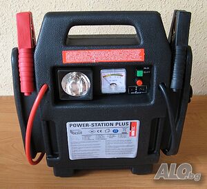 Пусково стартерно устройство станция с компресор Power Plus 4 в 1 18 bar. 17 Ah, 12 V