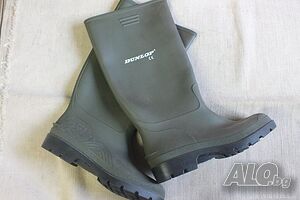 Ботуши Dunlop зелени PVC, водозащитни от 39 до 46 номер