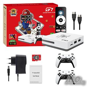 игра конзола G7 Android 13 Plus Gaming TV Box 30,000 + Games WIFI 2 джойстика