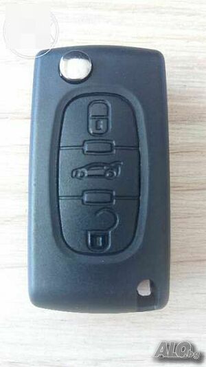 Кутийка за ключ за Citroen Xsara/Xsantia-сгъваем с 3 бутона - багажник