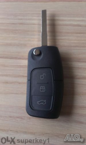 Кутийка за ключ на Ford-focus, c-max, galaxy, kuga, s-max, mondeo сгъваем с 3 бутона