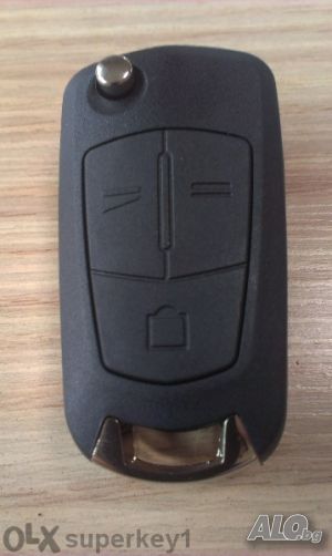 Кутийка за ключ за Opel Astra H-j, corsa D, vectra C-d, zafira, signum, meriva-сгъваем с 3 бутона
