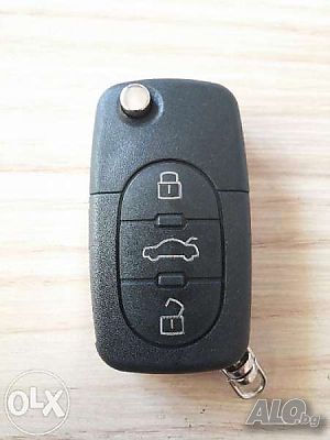 Кутийка за ключ Ауди / Vw(Фолксваген)Голф, Поло, caddy - батерия 2032,1616,1620, 3 бутона
