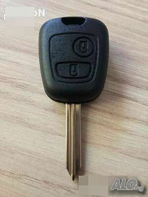 Кутийка ключ Citroen(Ситроен)перото (металната част)SX9 - 2 бутона