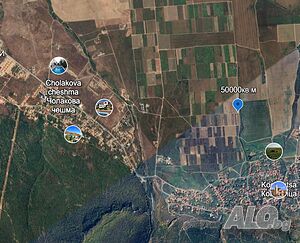 Панорамен парцел за жилищно строителство на 5000 метра от плажа на Слънчев Бряг!