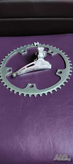 Ретро преден дерайльор shimano 600 преден оборот campagnolo 49 зъба