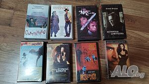 VHS игрални филми екшъни и комедии на видеокасети 8бр