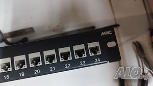 Пач панел 5е cat. - 24 порта за рак - сърварен шкаф 1U MMC