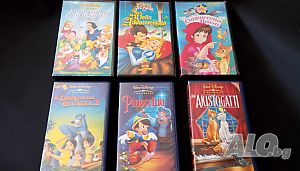 VHS видео касетки с анимация на италиански 5бр. CAPPUCCETTO ROSSO - Червената шапчица