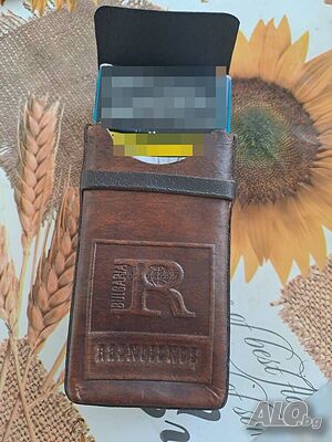 Кожена кутия калъф за цигари