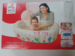 Надуваемо бебешко корито Tiny Tots Bebe, С индикатор