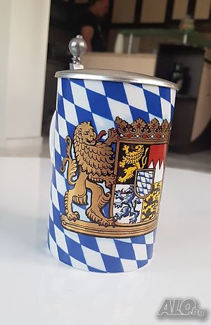 Немска керамична халба, 0,6 л. Бавария