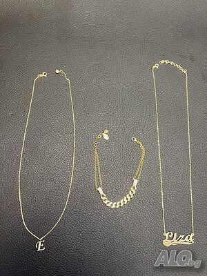 Златен синджир гривна grivna ланец lanec zlaten 14 K 585 gold