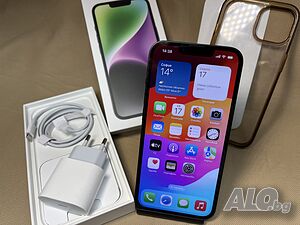 Apple iphone 14 256 gb ПЕРФЕКТЕН A2882 перфектен Епъл айфон MPVX3RX