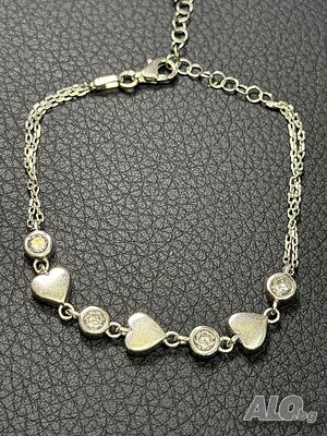 Сребърна гривна 925 silver чисто нова grivna