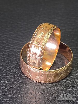 Златни халки негравирани zlaten prasten gold 585 14 карата пръстен