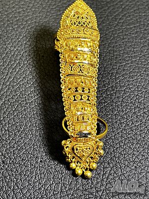 Златен пръстен напръстник prasten zlaten 14 k 585 gold