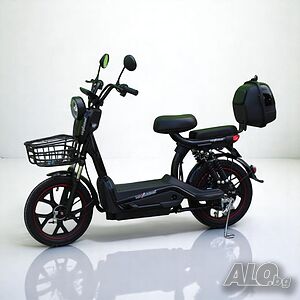 Електрически скутер с педали MaxMotors EBZ 18 750W/48V/20Ah - BLACK