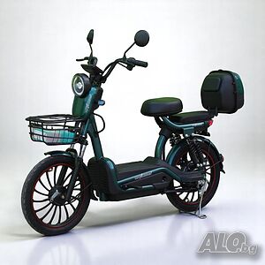 Електрически скутер с педали MaxMotors EBZ 20 1200W/60V/20Ah - GREEN
