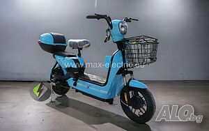 Електрически Скутер-Велосипед EBZ14 500W - SKY BLUE (с кошница)