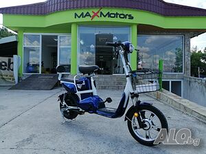 Електрически Скутер-Велосипед EBZ16 500W - BLUE (с преносима батерия)