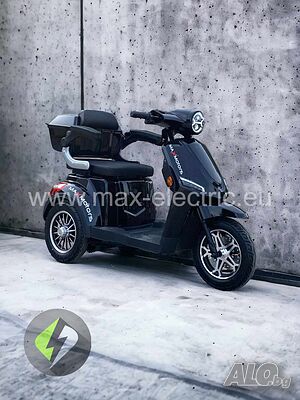 Електрическа Триколка FM1-LUX 1500W/60V/20Ah - BLACK с 2 год. гаранция