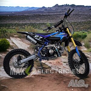 Бензинов кросов мотор 125 cc/кубика MaxMotors - Blue