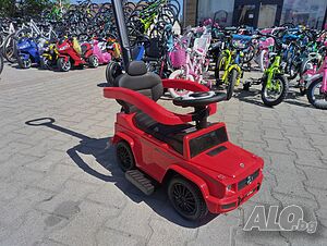 MERCEDES Кола за яздене с дръжка Mercedes-benz G350d червен