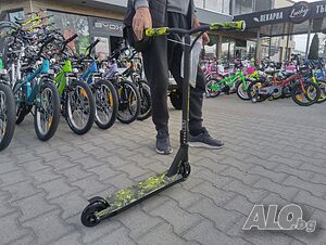 BYOX Детска тротинетка stunt SHOCK жълт
