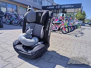 MONI Стол за кола I-SIZE I-SAFE ISOFIX (76-150 см) сив