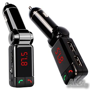 Блутут за кола (MP3player FM предавател зарядно USB и Bluetooth