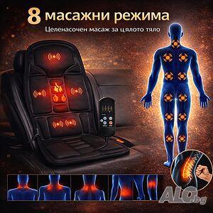 Масажна седалка с подгряване - комфорт и облекчение за тяло, което е уморено от седене