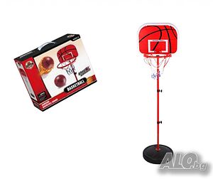 Игрален комплект GT - Баскетболен кош с топка, 170 cm