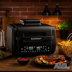Уред 2 в 1 SilverCrest Air Fryer with Grill - хрупкаво, вкусно и без мазнина